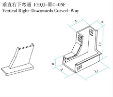 垂直右下弯通 FHQJ-ⅢC-05F